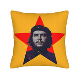 ЧЕХОЛ НА ПОДУШКУ CHE GUEVARA МОДНЫЙ РЕТРО СВЕТЯЩИЙСЯ ЖЕЛТЫЙ ЗОЛОТОЙ ФОН