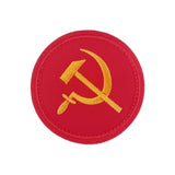 LOTTO 5 PATCH RICAMATE ROTONDE CCCP FALCE MARTELLO