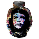 SWEAT À CAPUCHE 3D CHE GUEVARA RÉTRO