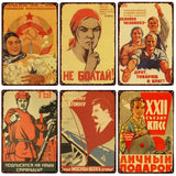 METALEN BORD DOOD VAN STALIN FILMPOSTER VINTAGE ROOD