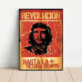 POSTER CHE GUEVARA AQUAREL WOORDENBOEK KLEURRIJK