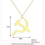 Collier Communiste Doré Élégant