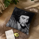 FUNDA DE COJÍN CIGARRO CHE GUEVARA ESTILO ACUARELA COLORES SUAVES