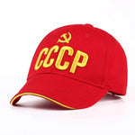 CASQUETTE CCCP ROUGE & JAUNE BRODÉE