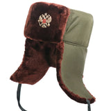 CHAPKA USHANKA AVEC BADGE SOVIÉTIQUE