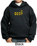 SCHWARZER HOODIE CCCP GOLD DISTRESSED