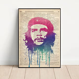 POSTER CHE GUEVARA COLLAGE KLEURRIJK WERELDCITAAT