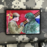 ECUSSON CCCP SOLDATS SOVIETIQUE MODERNE RUBAN SAINT GEORGES