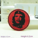 ECUSSON CHE GUEVARA PORTRAIT ROUGE FOND NOIR 6X9CM