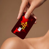 SKIN CARTE BANCAIRE CCCP CARTE DU MONDE ROUGE