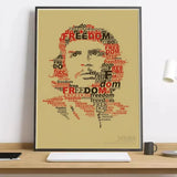 CHE GUEVARA FREIHEIT TYPOGRAPHISCHES POSTER