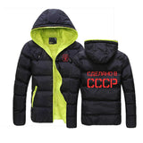 CHAQUETA ACOLCHADA AZUL MARINO VERDE LIMA CCCP SDELANO