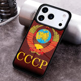 COQUE CCCP BLASON COLORÉ ROUGE BORDEAUX IPHONE 2