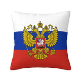 KUSSENHOES RUSLAND CYRILLISCH OPSCHRIFT ZWART DRIEKLEUR