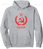 SCHWARZES KAPUZENSWEATSHIRT CCCP CROWN LAURIEL