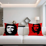 CHE GUEVARA DOUBLE SIDED CUSHION COVER BLACK PORTRAIT DARK BACKGROUND
