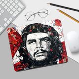 MUISMAT CHE GUEVARA TWEEKLEURIG SILHOUET ROOD ZWART DIAGONAAL