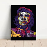 POSTER CHE GUEVARA AQUAREL WOORDENBOEK KLEURRIJK