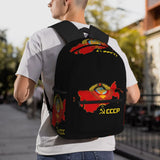 Mochila Mapa de la URSS CCCP Negro
