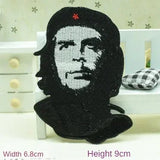 ECUSSON CHE GUEVARA PORTRAIT ROUGE FOND NOIR 6X9CM