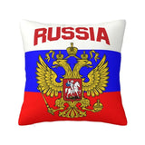 KUSSENHOES RUSLAND CYRILLISCH OPSCHRIFT ZWART DRIEKLEUR