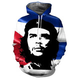 SWEAT À CAPUCHE 3D CHE GUEVARA BLEU