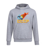 SCHWARZES KAPUZENSWEATSHIRT CCCP VOSTOK COSMONAUTE
