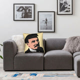 HOUSSE COUSSIN STALINE PORTRAIT PEINTURE OFFICIELLE FOND ROUGE DRAPEAU