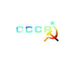 PEGATINA CCCP HOZ MARTILLO ROJO PARA COCHE
