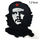 ECUSSON CHE GUEVARA PORTRAIT ROUGE FOND NOIR 6X9CM