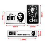 STICKER CHE GUEVARA PLAQUE ALUMINIUM 3D PORTRAIT RELIEF ROUGE