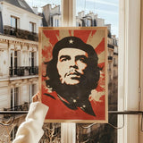 CHE GUEVARA POSTER IKONISCHE ROTE STRAHLEN